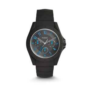 Watch strap (Strap + Case combination) Fossil FS5222 Silicone Black 22mm